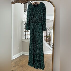 Dress The Population Mischa Dress, Emerald Green, Size Medium